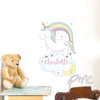 Personalised Baby Unicorn Wall Art