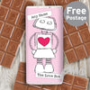Personalised Love Bot Milk Chocolate Bar