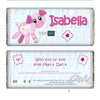 Personalised Cotton Zoo Organdie the Piglet Milk Chocolate Bar