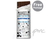 Personalised Birthday Blue Icons Milk Chocolate Bar