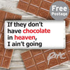 Personalised Chocolate Heaven Slogan Milk Chocolate Bar