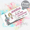 Personalised Bang On The Door First Holy Communion Girls Milk Chocolate Bar