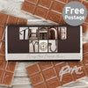 Personalised Affection Art Thank You Milk Chocolate Bar