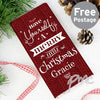 Personalised Merry Little Christmas Milk Chocolate Bar