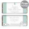 Personalised Decorative Wedding Male Milk Chocolate Bar
