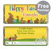 Personalised Easter Bunny Milk Chocolate Bar