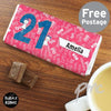 Personalised Purple Ronnie Big Age Female Milk Chocolate Bar