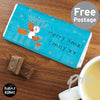 Personalised Purple Ronnie Reindeers Milk Chocolate Bar