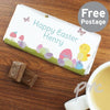 Personalised Easter Meadow Chick Milk Chocolate Bar
