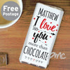 Personalised I Love You More Than... Milk Chocolate Bar
