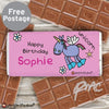 Personalised Bang on the Door Unicorn Milk Chocolate Bar