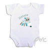 Personalised Cotton Zoo Calico the Kitten 0-3 Months Baby Vest