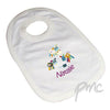 Personalised Cotton Zoo Girls Farmyard Bib