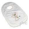 Personalised Cotton Zoo Girls Tweed the Bear Bib