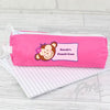 Personalised Monkey Pink Pencil Case