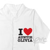 Personalised I HEART 9-12 Months Babygrow