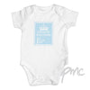 Personalised Blue 1st Class 6-9 Months Baby Vest