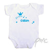 Personalised Little Prince Blue 12-18 Months Baby Vest