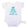 Personalised Blue Keep Calm 12-18 Months Baby Vest