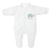 Personalised Blue Baby Elephant Gift Set - Baby-grow & Bib