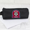 Personalised Claret and Blue Football Fan Pencil Case