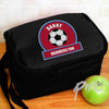 Personalised Claret and Blue Football Fan Lunch Bag