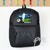 Personalised Team Player Black Backpack