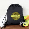 Personalised Khaki Camo Black Swim & Kit Bag