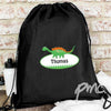Personalised Dinosaur Black Swim & Kit Bag