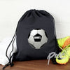 Personalised Football Black Swim & Kit Bag
