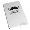 Personalised Moustache Hardback A5 Notebook