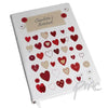 Personalised Fabric Hearts Hardback A5 Notebook