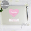 Personalised Stitch & Dot Baby Girl Guest Book & Pen