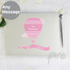 Personalised Up & Away Baby Girl Guest Book & Pen