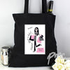 Personalised Fabulous Shopaholics Black Cotton Bag