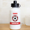 Personalised Red Football Fan Drinks Bottle