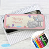 Personalised Me to You Pencil Tin with Pencil Crayons