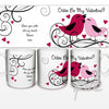 Personalised Love Birds Mug