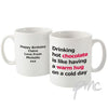 Personalised Hot Chocolate Slogan Mug