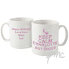 Personalised Keep Calm Buy Shoes Mug