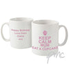 Personalised Keep Calm Eat A Cupcake Mug