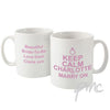 Personalised Keep Calm Marry On Mug