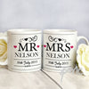 Personalised Mr & Mrs Mug Set