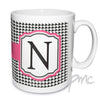 Personalised Houndstooth Mug
