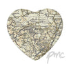 Personalised 1896 - 1904 Revised New Heart Coaster