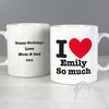 Personalised I HEART Mug