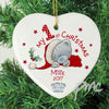 Personalised Me to You My 1st Christmas Ceramic Heart Decoration