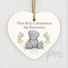 Personalised Me To You Religious Cross Ceramic Heart Decoration