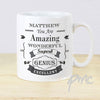 Personalised Vintage Typography Mug