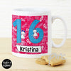 Personalised Purple Ronnie Big Age Female Mug